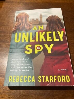 An Unlikely Spy by Rebecca Starford - Red & Teal Cover